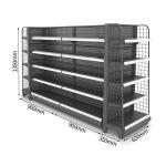 Grocery Store Display Shelves Rack Supermarket Wire Display Shelving Gondola
