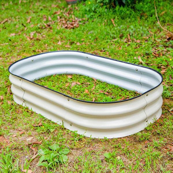 Galvanized Raised Garden Bed Kit Outdoor Garden Raised Planter Box Metal Raised