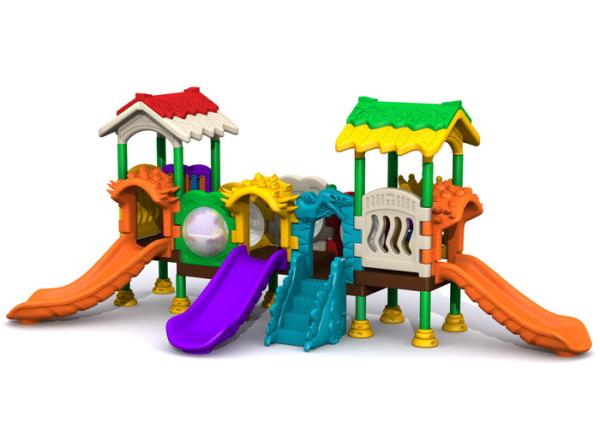 1-2 Age Kids Plastic Playground Equipment Smooth Surface Environmental