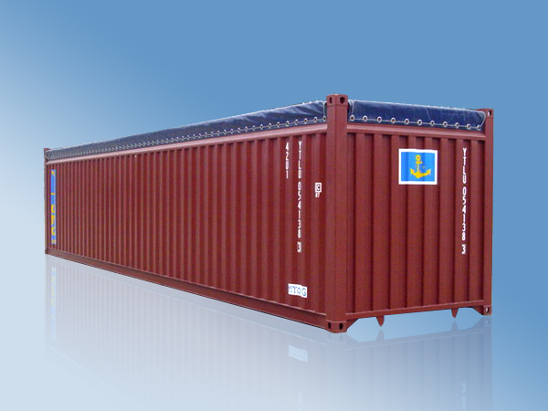 Refrigerated Carbon Steel Open Top Container 20 Foot / 40 Foot Shipping Container