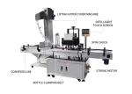 1.5KW Soda Glass Capping Automated Bottle Filling Machine SS304 130mm Dia