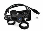 2M Car Dash Mount Usb Data Cable / USB 3.0 Transfer Cable Water Resistant