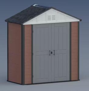 Wholesale Outdoor WPC Wood Plastic Composite Garden Tool Shed House Storage Waterproof Customizable from china suppliers