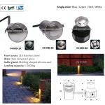 316 Stainless Steel Four Face Emitting LED Underground Light 3Watt 100 - 240V AC