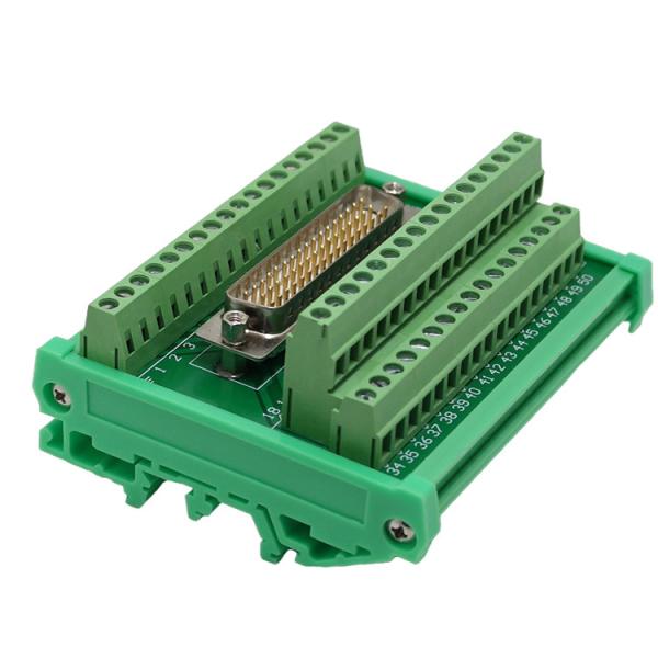 DB50 Male socket D Sub terminal block breakout board adapter cable connector DIN