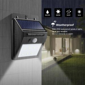 Wholesale 6000K Security Solar Motion Sensor Lights Outdoor With 1200mah Lithium Battery from china suppliers