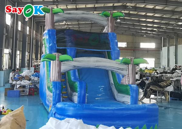 Inflatable Water Slide Park Interesting Waterproof Commercial Inflatable Slide