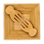 Large Bamboo Soup Bowls With Two Server Clawer Heat Resistance Easy Cleaning