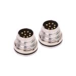 Flange Metal M16 Circular Connector CuZn Copper Alkali Resistant