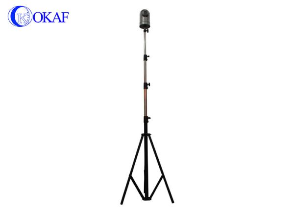 Quality Portable Telescoping Steel Antenna Mast Stand Tripod 2-4m Height 1 Year Warranty for sale