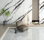 Non-Slip Polished Glazed Porcelain Tiles And Carrara White 900x1800x9mm Interior