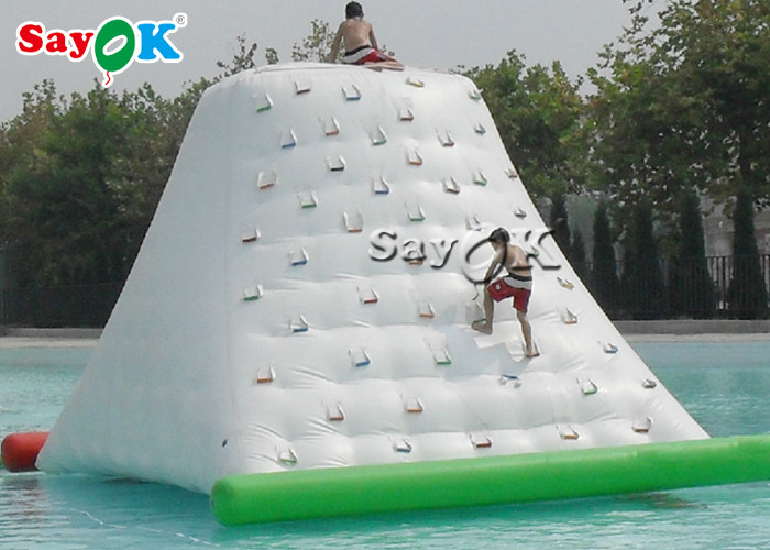 Water Trampoline Toys White Inflatable Climbing Wall Inflatable Water Ice Mountain Customized Size