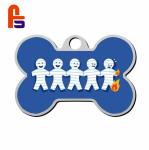 Bone Shaped Pets ID Informaiton Record Paper Hot Stamping Surface Design