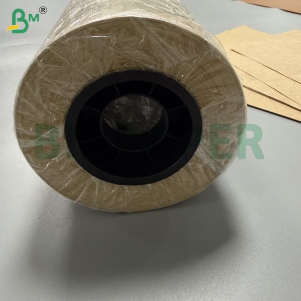 60g Unbleached Brown Kraft Paper Rolls For packaging Width 600mm 900mm