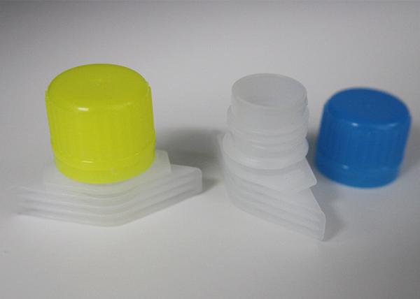 Yellow Plastic Spout Caps / Spout Laundry Detergent Cap with PE Anti Corrosion