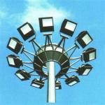 Polygonal Steel Tubular Flood Light Poles , Stadium Lighting Pole