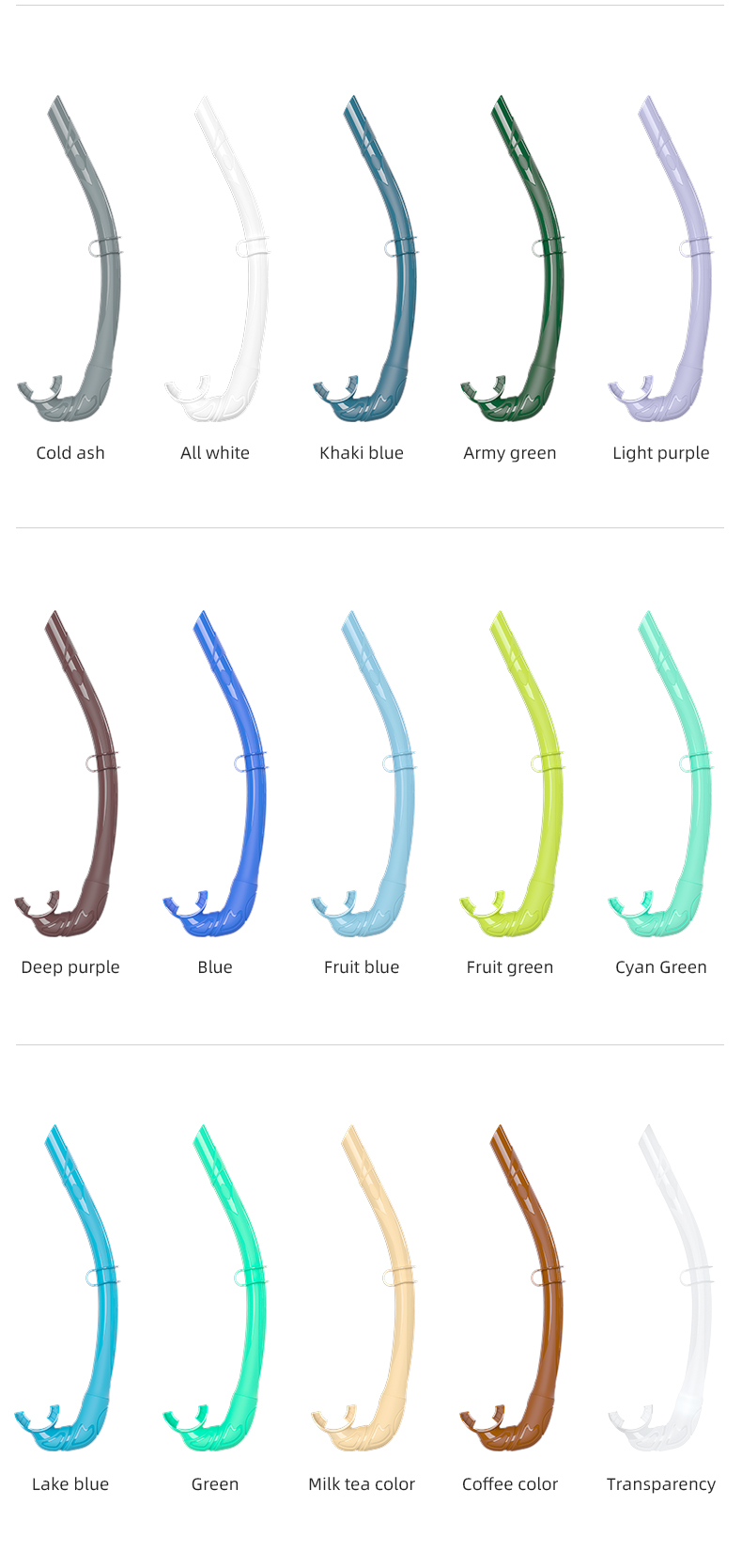 OEM Travel Friendly Corrective Dive Snorkel Mask Set For Woman