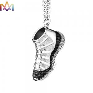 Wholesale Eco Friendly 32g Hip Hop Shoe Mens Engraved Necklace from china suppliers