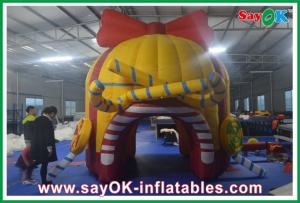 China Large Outdoor Orange Inflatable Tunnel Tent Customed Red Inflaltable Candy House ,  Oxford Cloth Water-Proof Tent on sale