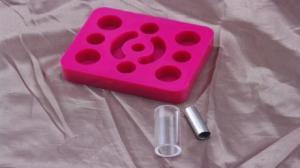 Wholesale Pink Tattoo Gun Holder For Permanent Makeup Machine / Pen / Ink 12 Grips from china suppliers