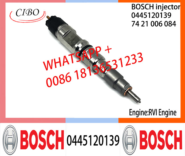 BOSCH 0445120139 7421006084 Neutral Fuel Injector Assembly 0445120139 7421006084 For RVI