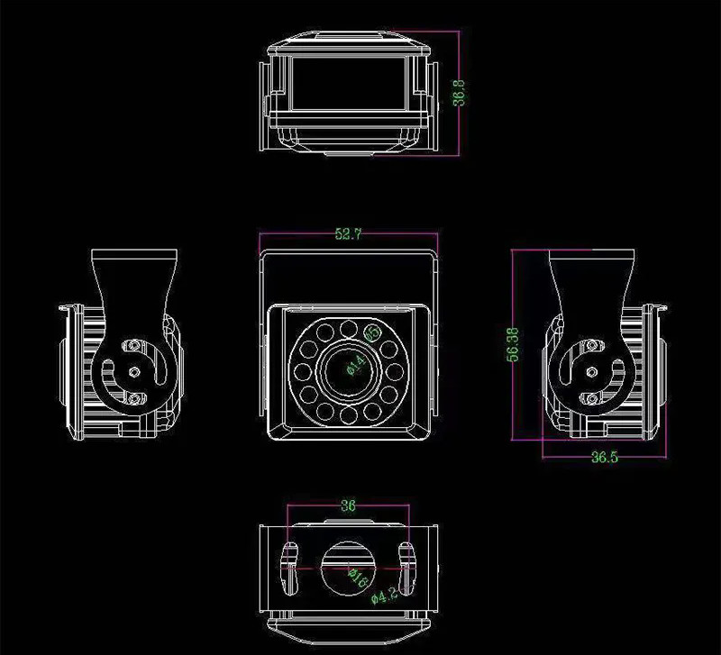 170° Wide-Angle Waterproof Car Camera with 1080P HD Infrared Night Vision and Custom OEM/ODM Support