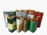 1 Gallon Metal Olive Oil Can 0.28mm Large Square Tin Containers