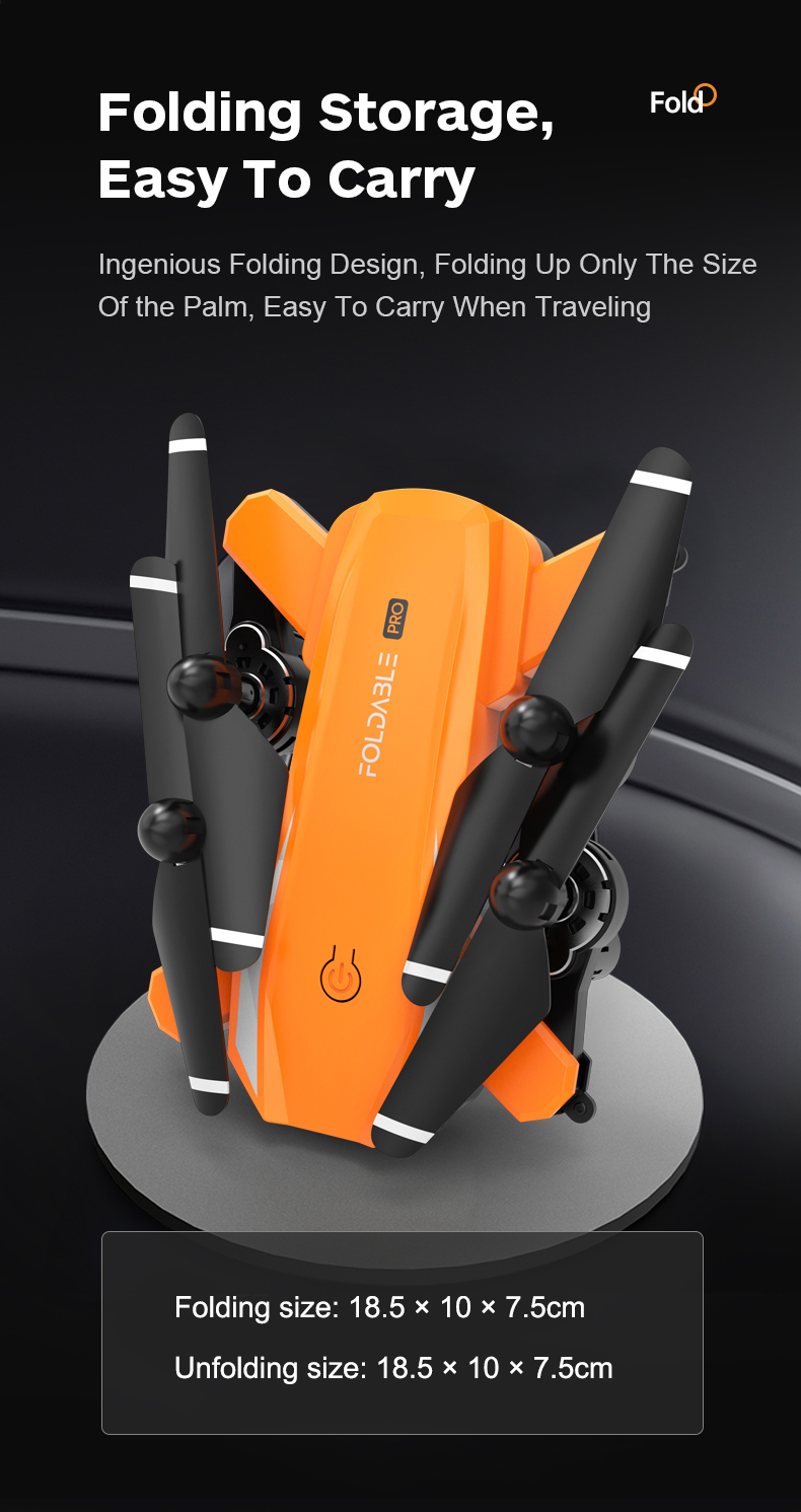 Dm96 Night Flight Drone With Led Long Flight Time Drone One-Key Takeoff/Landing Drone Video Capture Resolution none