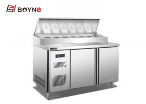 Wholesale 0.3m3 Salad Prep Table Refrigerator , 3 Pan Commercial Undercounter Refrigerator from china suppliers