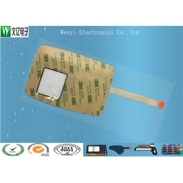 Customized High Glossy PET Membrane Switch Keypad With Ever Light SMT Weld LED