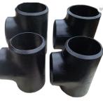Sch 40 Butt Weld Carbon Steel Pipe Tee ASME B16.28 Black Painting
