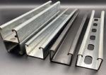 Hot Dip Galvanized Metal C Strut Channel Slotted Plain