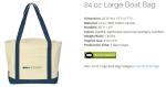 Button Closure Bag Boat Bags Pocket Zip Boat Bags Flat Tote Bags Allure Cosmetic