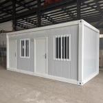 Detachable Green Container House for Hotel in Container Shipment 20 Ft Green Low