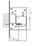 Standard Mortise Lock Replacement , Bathroom Mortise Bolt Lock Body Eco -