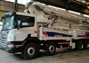 China 180m3/H 56m Zoomlion Truck , Long Boom Concrete Pump With Diesel Engine on sale