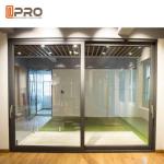 Durable Aluminium Sliding Glass Doors Anodized Surface Finishing Sliver Color
