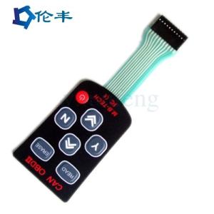 Wholesale 3M 468 Adhesive Matte Tactile Metal Dome Switch PET PC Membrane Keypad Panel from china suppliers