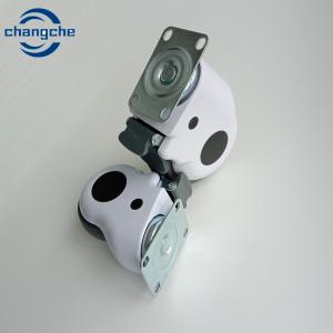 Wholesale 6 Inch Rubber Castor Wheels Double Disc Replacement Bed Castors With Lock from china suppliers