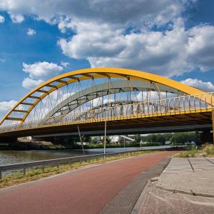 Wholesale Metal Arch Bridge System Tied Steel Bowstring Arch Girder Hot Dip Galvanized from china suppliers