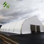 Curved 30m Wide Portable Garage Tent Permanent Logistics Storage Shelter Marquee
