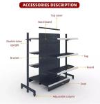 Factory customized color size estanteras tienda equipment mini supermarket racks