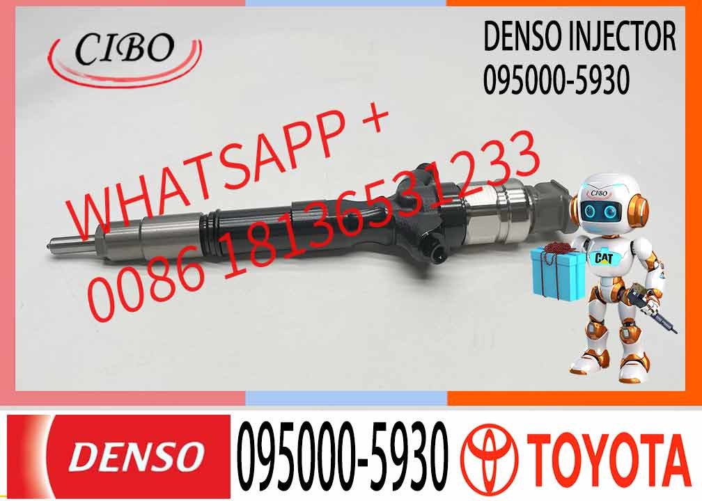 Common Rail Injector 095000-5930 23670-09060 For Toyota Hilux 2KD-FTV