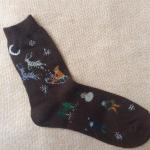 Classic christmas patterned design winter wool supersoft thick dress socks for