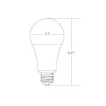 ES Approval Dimmable Energy Saving Bulbs , A19 E26 Smart Bulb 150mm Height