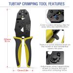 Industrial Durable Ratcheting Wire Crimping Tool For Electronics