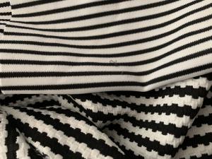 Wholesale Fabric Knitting 3d strips design stock lot high quality cheap price fashion fabric design from china suppliers