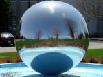 Delicate Inflatable Advertising Mirror Ball For Celebrations , Sliver Mirror