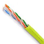 CAT6 1000FT Unshielded Ethernet Cable 23AWG 4P Solid Yellow PVC