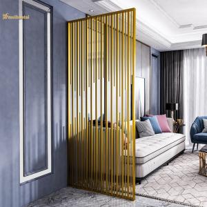 Wholesale Modern 201 Stainless Steel Room Divider Cuboid Shape 30mm Thickness from china suppliers